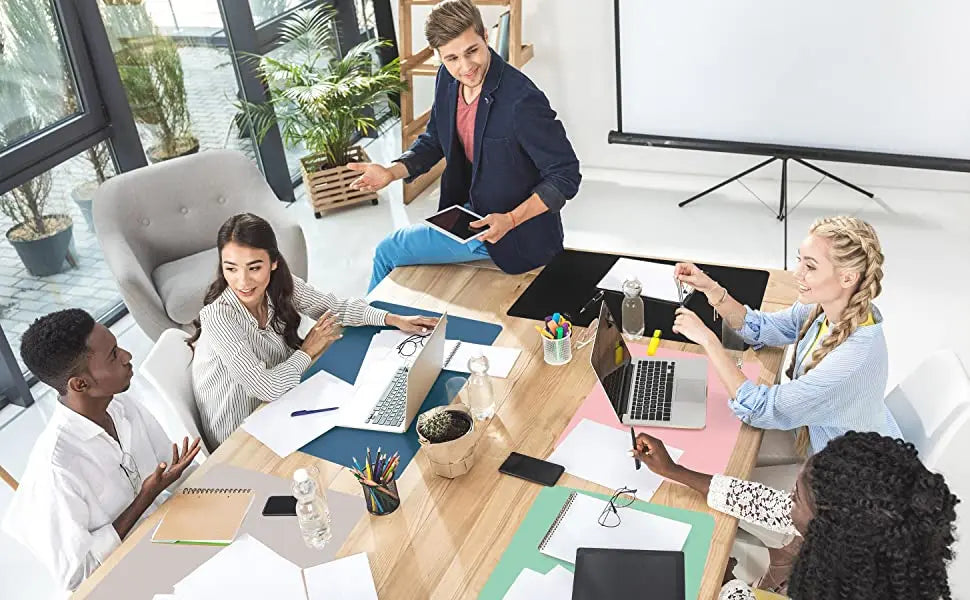 Large Waterproof Pink PVC Mouse Pad for Office Use