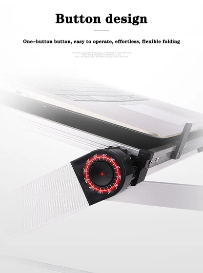 Portable Aluminum Adjustable Laptop Desk Stand With Mouse Pad
