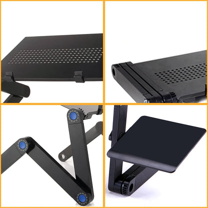 Portable Aluminum Adjustable Laptop Desk Stand With Mouse Pad