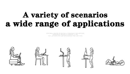 Portable Aluminum Adjustable Laptop Desk Stand With Mouse Pad