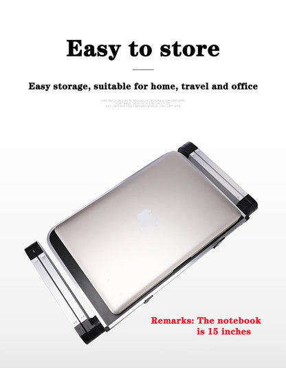 Portable Aluminum Adjustable Laptop Desk Stand With Mouse Pad