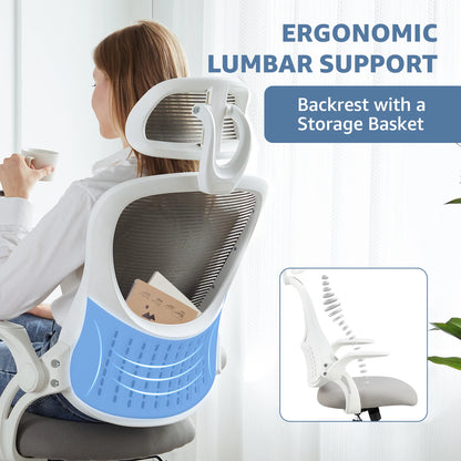 Adjustable Mesh Ergonomic Office Chair with Lumbar Support