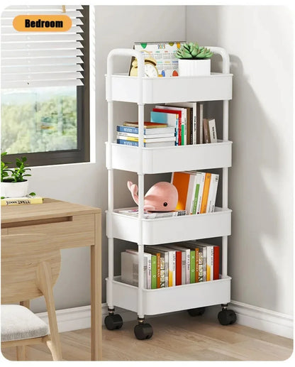 Multifunctional Storage Rack Trolley Cart for Home