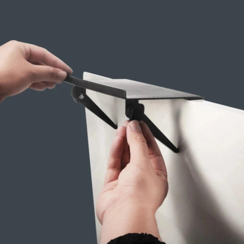 Adjustable Desktop Monitor Storage Rack and Media Organizer