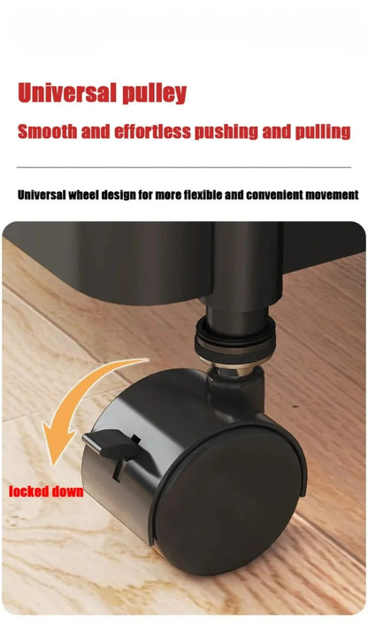 Multifunctional Storage Rack Trolley Cart for Home