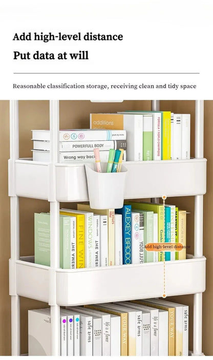 Multifunctional Storage Rack Trolley Cart for Home