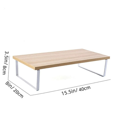 Elevated Monitor Base Creative Home Office Storage Rack