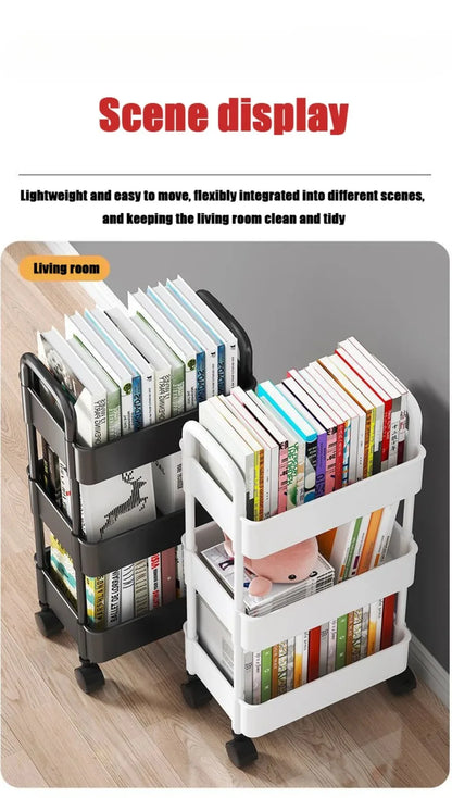 Multifunctional Storage Rack Trolley Cart for Home