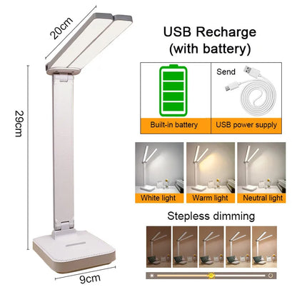 USB Rechargeable Touch Lamp with 3 Dimmable Levels