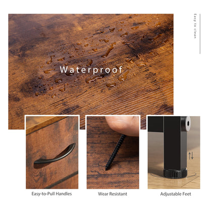 New Wood Cabinet Furniture With 9 Fabric Storage Drawer