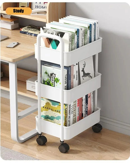 Multifunctional Storage Rack Trolley Cart for Home