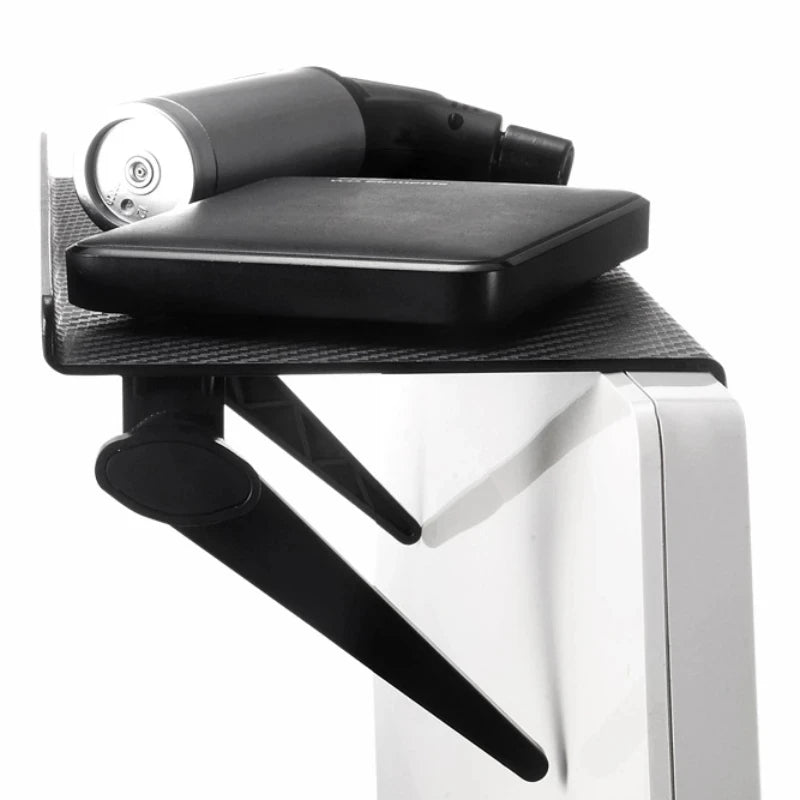 Adjustable Desktop Monitor Storage Rack and Media Organizer