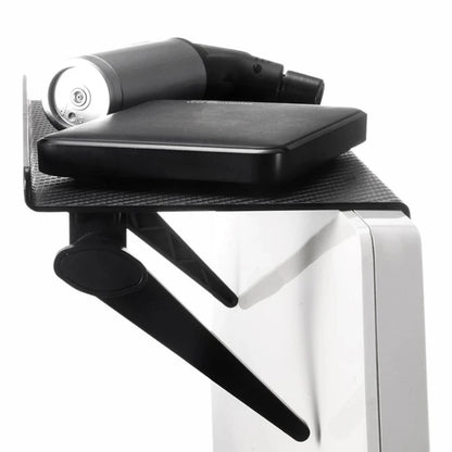 Adjustable Desktop Monitor Storage Rack and Media Organizer