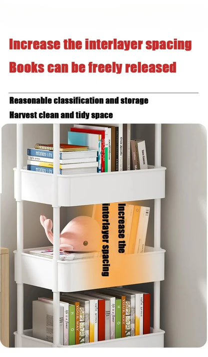 Multifunctional Storage Rack Trolley Cart for Home