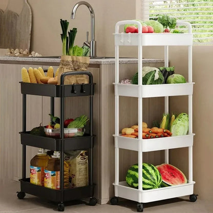 Multifunctional Storage Rack Trolley Cart for Home