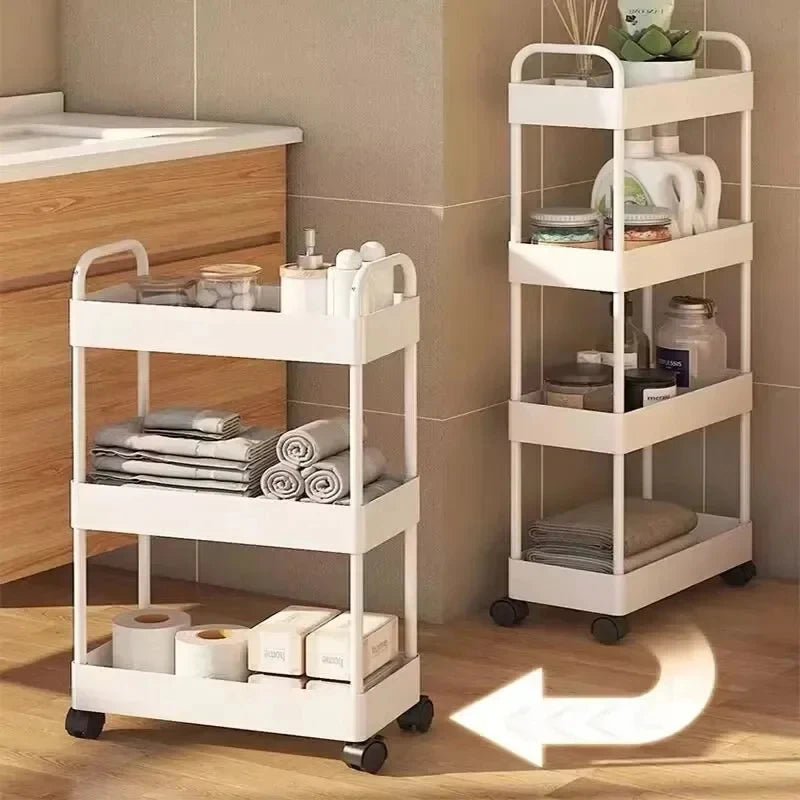 Multifunctional Storage Rack Trolley Cart for Home