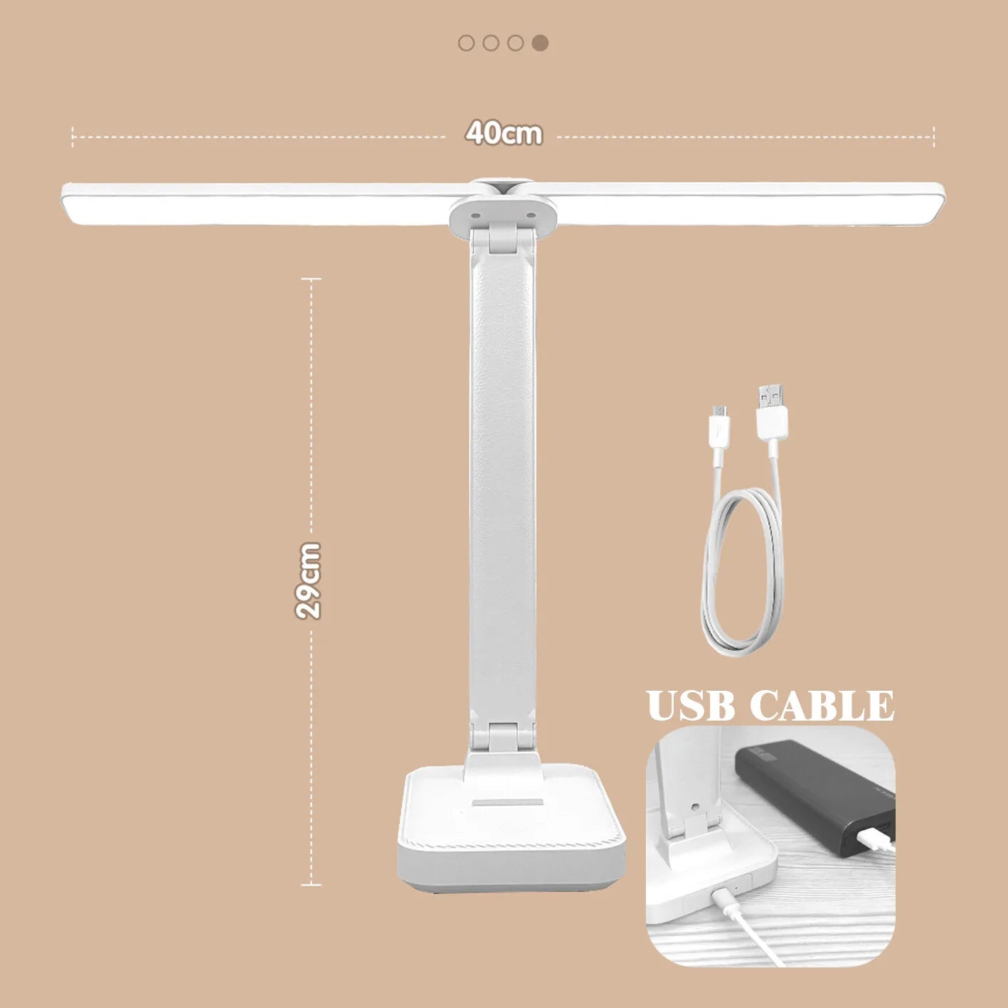 USB Rechargeable Touch Lamp with 3 Dimmable Levels